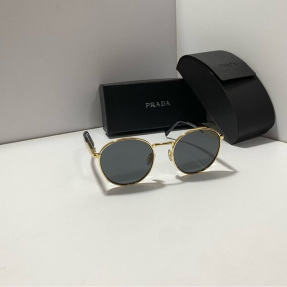 Prada Contemporary Gold Sunglasses - Picture 3 of 8